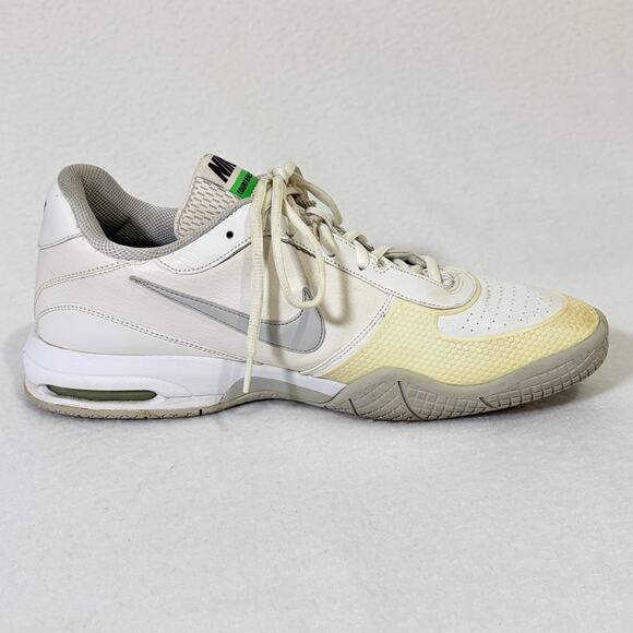 Nike Air Max Courtballistic 1.2 Vintage Sneakers Mens 14 Leather White Gray Shoe